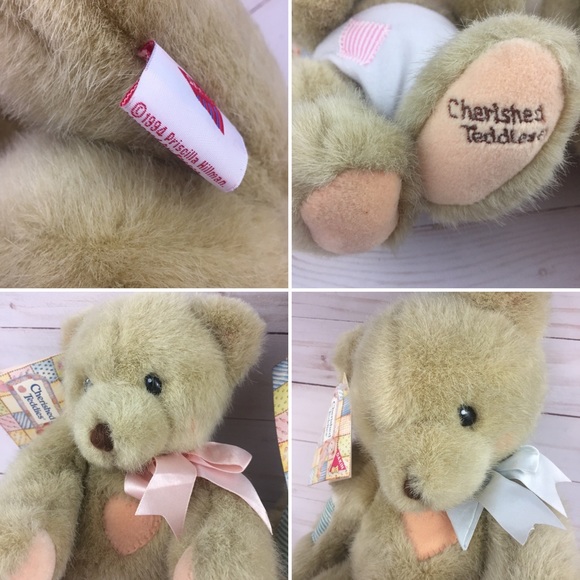 2 Dakin Cherished Teddies Plush 1994 Priscilla Hillman - Theodore and Baby Bear - Picture 13 of 13